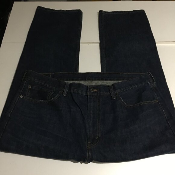 Levi's 505 Jeans Size 40x30 Mens Regular Fit Dark Wash - Picture 2 of 9